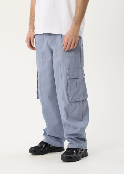 Summit Pleated Cargo Pant - Washed Slate Blue | AFENDS