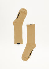 AFENDS Mens Everyday - Hemp Socks One Pack - Taupe - Afends mens everyday   hemp socks one pack   taupe 