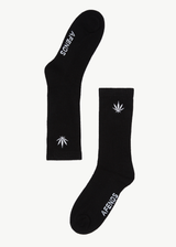 AFENDS Mens Happy - Hemp Socks One Pack - Black - Afends mens happy   hemp socks one pack   black 