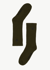 AFENDS Mens Happy - Hemp Socks One Pack - Military - Afends mens happy   hemp socks one pack   military 