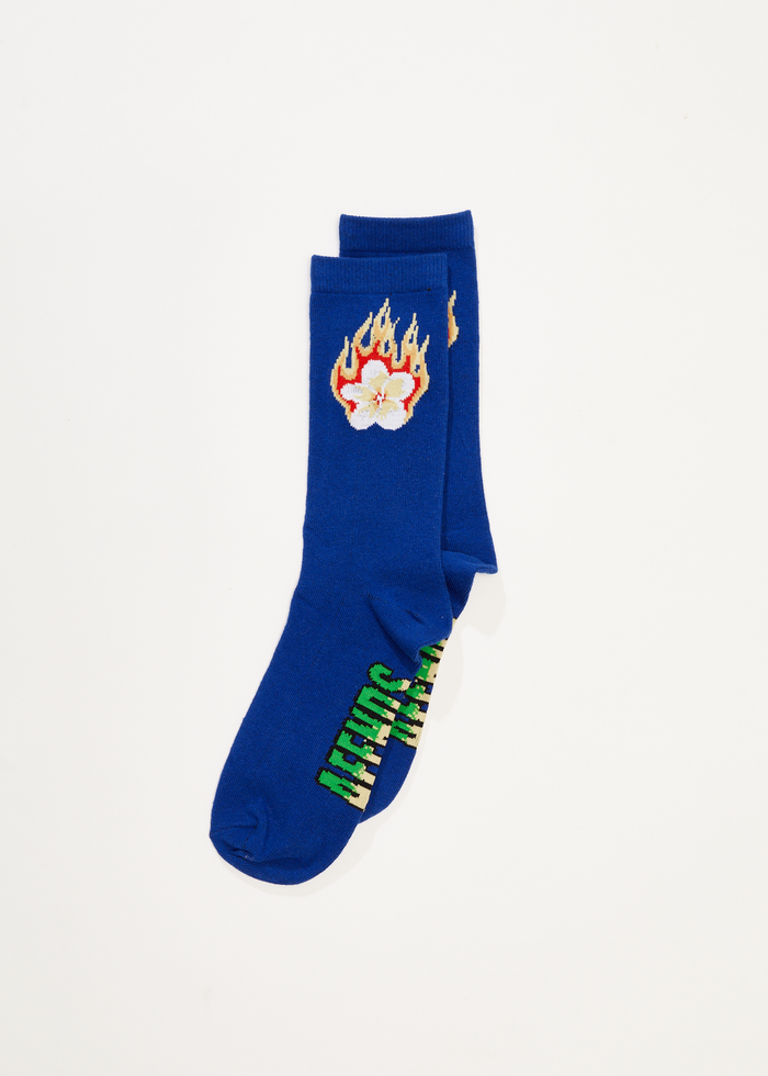 Afends Mens Holiday -  Socks One Pack - Navy 