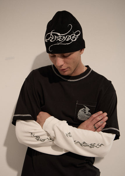 Razor Skull Beanie - Black | AFENDS