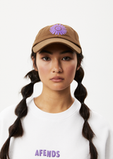 Afends Unisex Daisy - 6 Panel Cap - Toffee - Afends unisex daisy   6 panel cap   toffee a233629 tof os