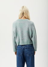 Afends Womens Elliot - Knitted Crew Neck Jumper - Pistachio - Afends womens elliot   knitted crew neck jumper   pistachio w233562 pto xs