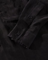 Afends Womens Gemma - Cupro Long Sleeve Shirt - Black - Afends womens gemma   cupro long sleeve shirt   black 
