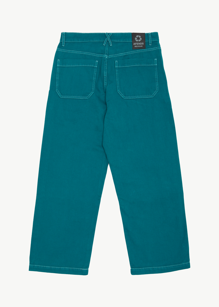 Afends Mens Pablo - Recycled Baggy Pants - Azure 