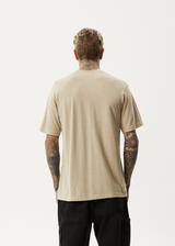 AFENDS Mens Classic - Hemp Retro T-Shirt - Taupe - Afends mens classic   hemp retro t shirt   taupe 