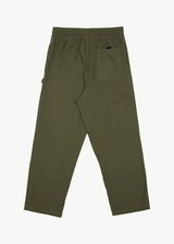 AFENDS Mens Ninety Eights - Recycled Elastic Waist Pant - Military - Afends mens ninety eights   recycled elastic waist pant   military 