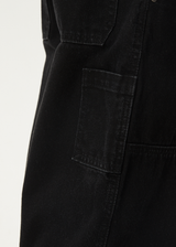 Afends Mens Richmond - Organic Denim Workwear Jeans - Washed Black - Afends mens richmond   organic denim workwear jeans   washed black 