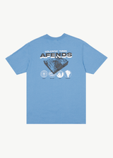 Afends Mens Volcanic Times - Graphic Retro  T-Shirt - Arctic - Afends mens volcanic times   graphic retro  t shirt   arctic 