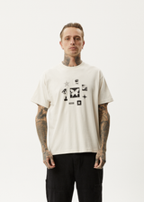 Afends Mens Disorder - Boxy T-Shirt - Moonbeam - Afends mens disorder   boxy t shirt   moonbeam 