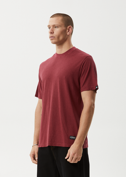 AFENDS Mens Screwed - Retro Tee - Shadow Grey Marle