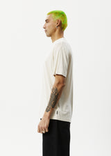 Afends Mens Dossy - Boxy Fit Tee - Moonbeam - Afends mens dossy   boxy fit tee   moonbeam 