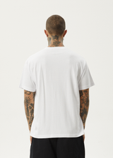 Afends Mens Space Junk - Boxy Fit Tee - White - Afends mens space junk   boxy fit tee   white 