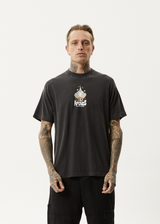 Afends Mens Magic Wizzo - Boxy T-Shirt - Stone Black - Afends mens magic wizzo   boxy t shirt   stone black 