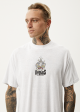Afends Mens Magic Wizzo - Boxy T-Shirt - White - Afends mens magic wizzo   boxy t shirt   white 