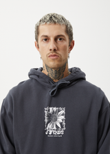 AFENDS Mens Sunflower - Pull On Hood - Charcoal - Afends mens sunflower   pull on hood   charcoal 