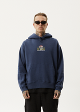 Afends Mens Let It Grow - Pull On Hood - Navy - Afends mens let it grow   pull on hood   navy 