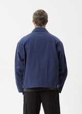 Afends Mens Oracle - Workwear Jacket - Navy - Afends mens oracle   workwear jacket   navy 