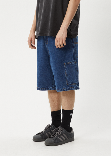 Scorched Harper Denim Baggy Fit Carpenter Shorts