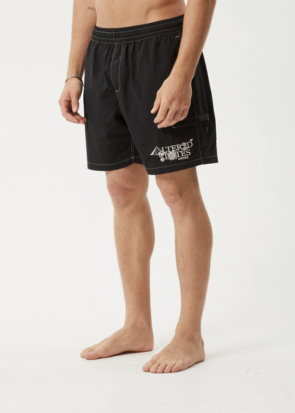 AFENDS Mens Scorched - Baywatch Swim Short 18