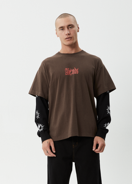 AFENDS Mens Staple - Boxy Tee - Black