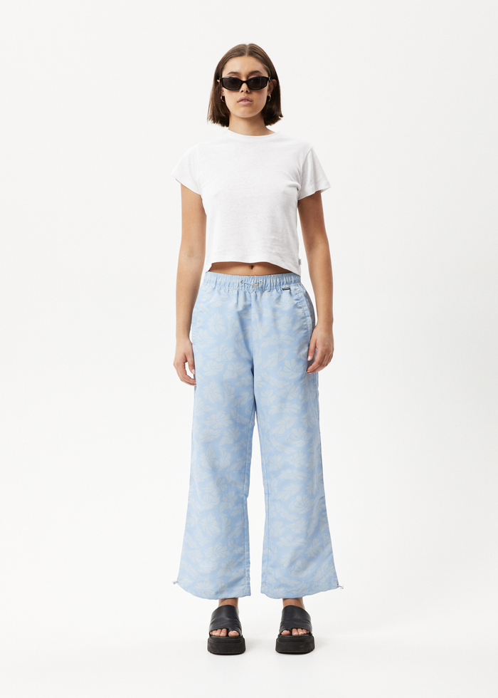 Afends Womens Underworld - Recycled Spray Pants - Powder Blue 
