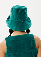 Afends Unisex Union - Corduory Wide Brim Hat - Emerald - Afends unisex union   corduory wide brim hat   emerald 