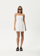 Afends Womens Lilo - Strapless Mini Dress - White - Afends womens lilo   strapless mini dress   white 