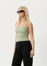 Afends Womens Weekend -  Knit Tube Top - Eucalyptus - Afends womens weekend    knit tube top   eucalyptus 