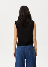 Afends Womens Ryder - Recycled Knit Tank - Black - Afends womens ryder   recycled knit tank   black 