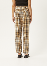 Afends Womens Check Out Shelby -  Pant - Moonbeam Check - Afends womens check out shelby    pant   moonbeam check 