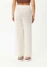 Afends Womens Ryder -  Knit Pants - White - Afends womens ryder    knit pants   white 