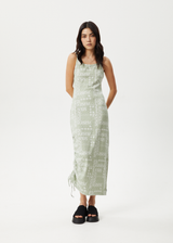 Afends Womens Paisley Muse - Organic Maxi Dress - Eucalyptus - Afends womens paisley muse   organic maxi dress   eucalyptus 
