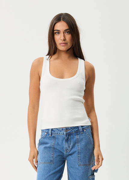 AFENDS Womens Lexi - Low Rise Workwear Pant - Eucalyptus