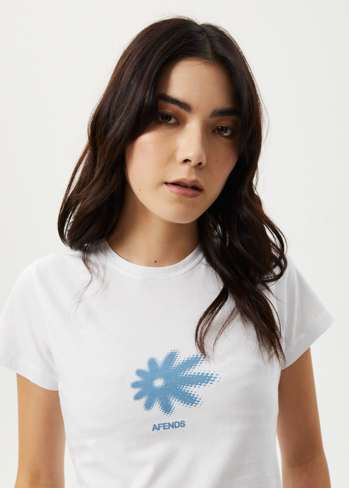 Afends Womens Petal - Baby Tee - White 