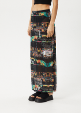 Afends Womens Astral - Sheer Maxi Skirt - Black - Afends womens astral   sheer maxi skirt   black 