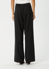 AFENDS Womens Business - Pleat Trouser - Black - Afends womens business   pleat trouser   black 