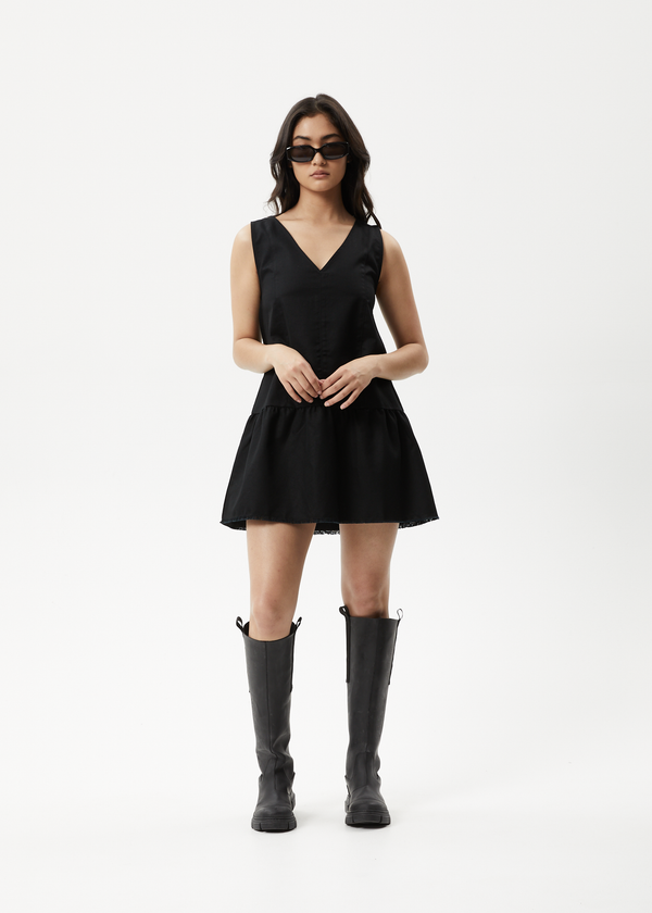 Afends Womens Carly - Mini Dress - Black