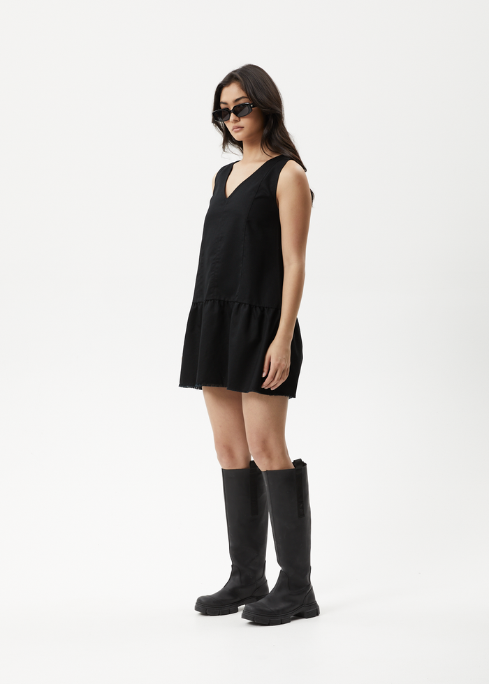 Afends Womens Carly - Mini Dress - Black 