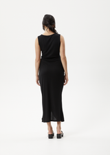 Afends Womens Mirage Bamboo - Sheer Maxi Dress - Black - Afends womens mirage bamboo   sheer maxi dress   black 