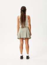 Afends Womens Willow Check - Mini Skirt - Military Check - Afends womens willow check   mini skirt   military check 
