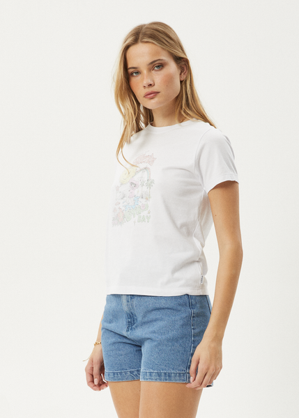 AFENDS Womens Sunny - Oversized Tee - White