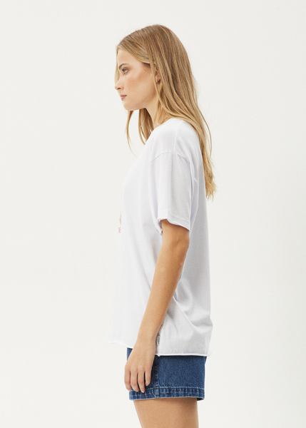 AFENDS Womens Nirvana - Oversized Tee - White