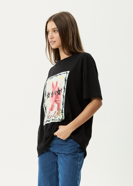 AFENDS Womens Horsegirl - Oversized Tee - White