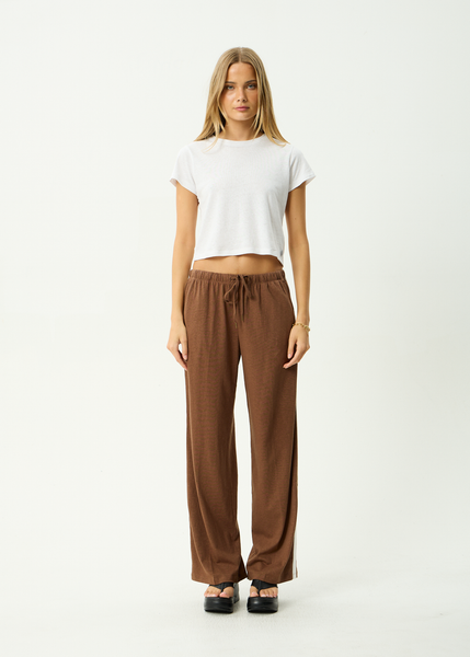 AFENDS Womens Jones - Lounge Pant - Cinnamon