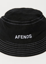 Afends Unisex Diggers - Recycled Bucket Hat - Black - Afends unisex diggers   recycled bucket hat   black 