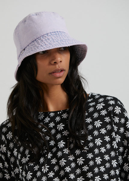 Zelly - Unisex Hemp Denim Bucket Hat - Vintage Orchid - Afends AU.