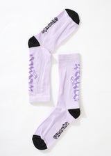 Afends Unisex Tracks - Recycled Crew Socks - Tulip - Afends unisex tracks   recycled crew socks   tulip a222668 tlp os