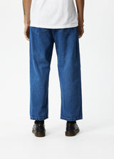 AFENDS Mens Pablo - Hemp Denim Baggy Jeans - Authentic Blue - Afends mens pablo   hemp denim baggy jeans   authentic blue 